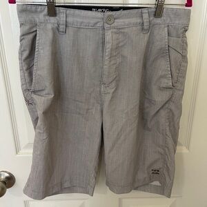 Billabong Men's Light Gray Flat Front Shorts